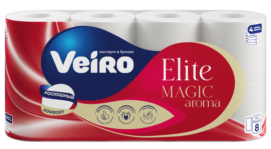 Бумага туалетная Veiro Elite Aroma Magic